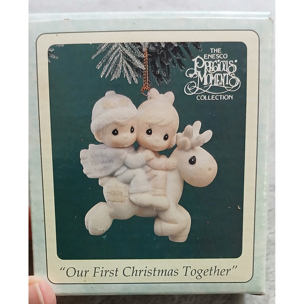 Precious Moments Our First Christmas Together Vintage Ornament 1994 With Box EUC